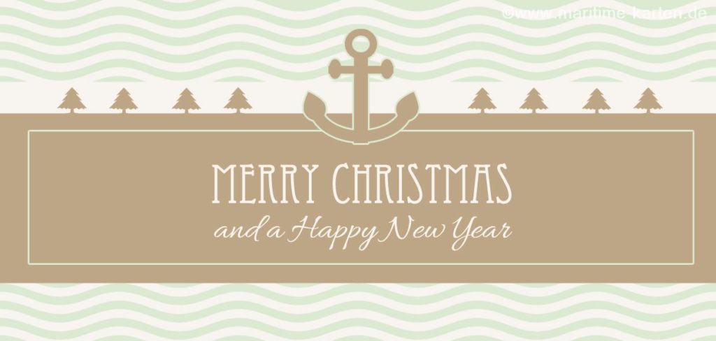Maritime Weihnachtskarten