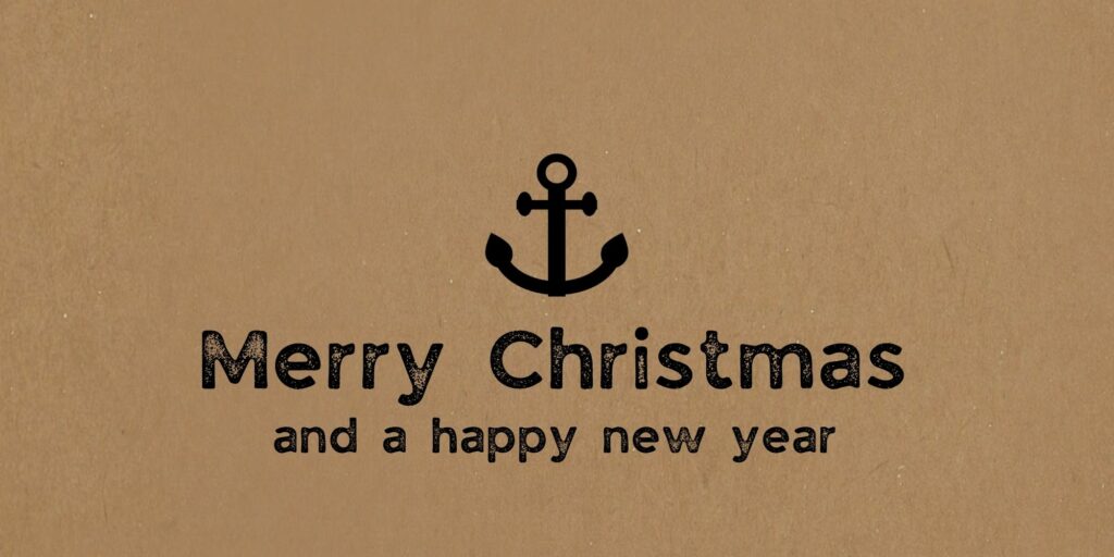 Maritime Weihnachtskarten